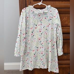 Bella Bliss Floral Ruffle Collar Dress